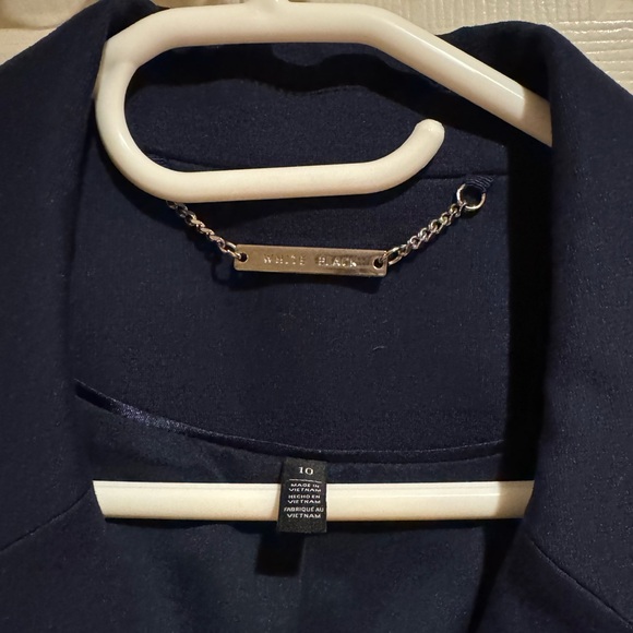 WHBM Double Breasted Blazer in Navy - Picture 2 of 5